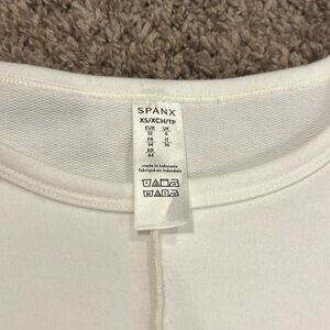 Spanx white tunic so so classy